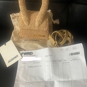 Ja jacquemus le chiquito bouclé mini bag